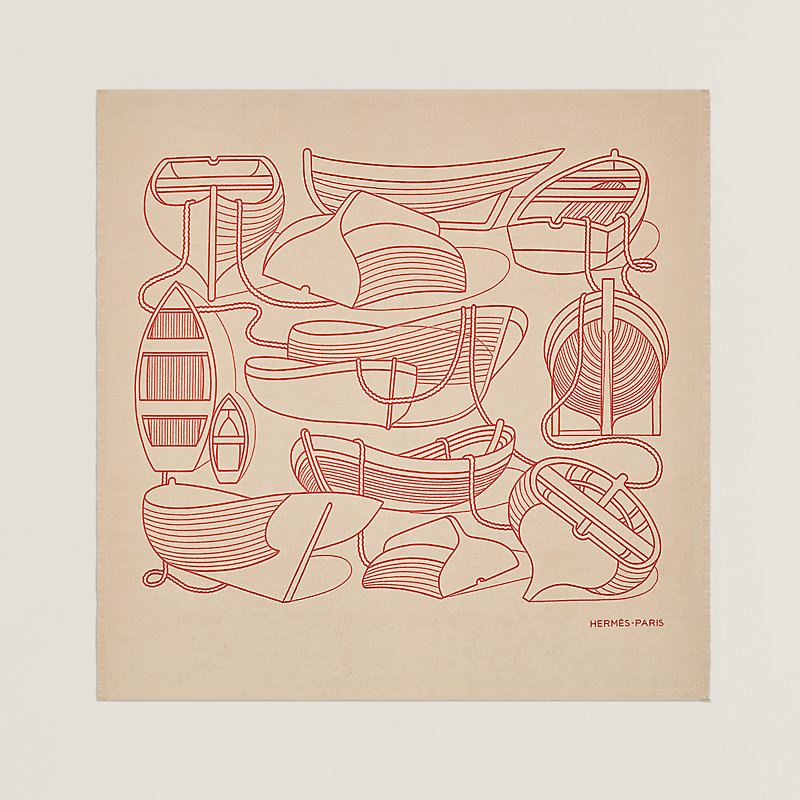 【HERMES】Yachting Tatoo Ancres en H ビーチタオル Sサイズ Yachting Tatoo Ancres en H beach towel, small model | Hermès